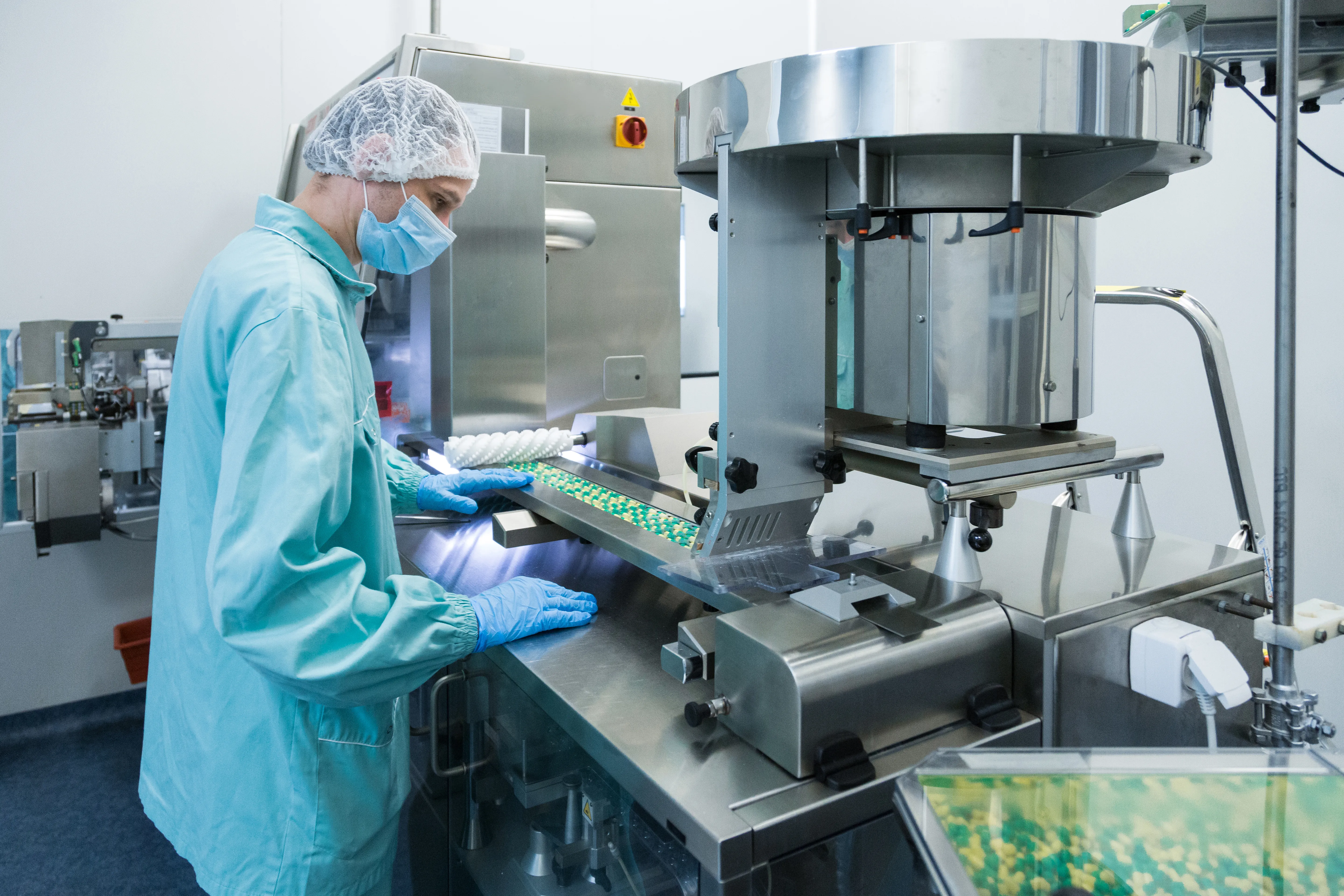 Pharmaceutical production environment for pharmacy and facility support